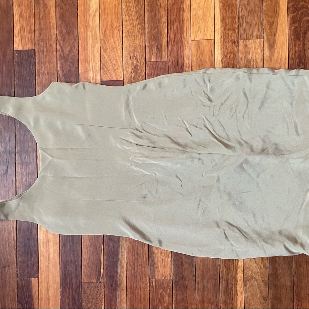 Elegant Tan Sleeveless Dress